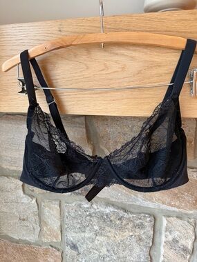 La Perla Sheer Lace Luxury Romantic Lingerie Underwire Bra /32B